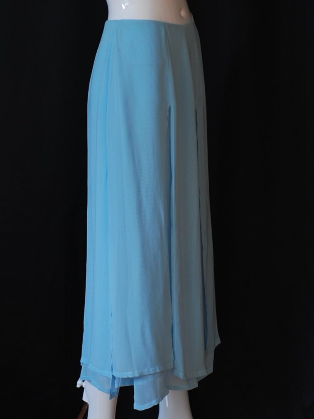 Moschino Cheap & Chic Layered Blue Midi Skirt - Italy - Picture 2 of 5